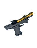 Gas pistol hi-capa 5.1 black/gold + pistol case pic 4