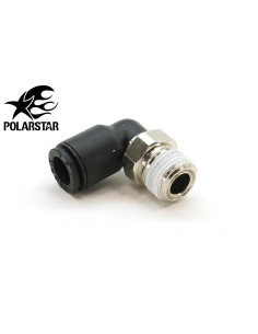 6mm Elbow 90° Connector to 1/8 PTC Threaded Polarstar HPA Fittings and Connector