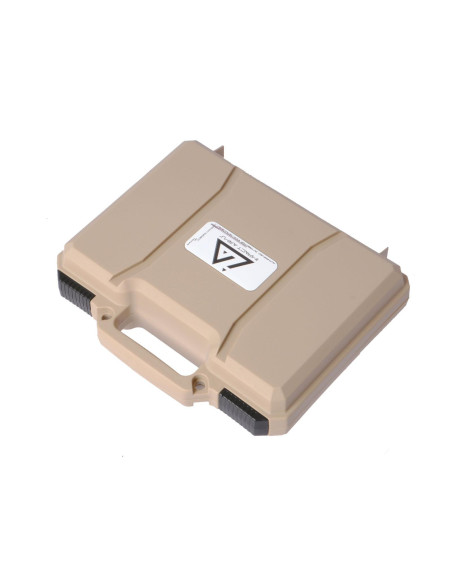 Mallette tactique de transport rigide pour pistolet Tan Impact Arms Mallette de transport