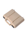 Mallette tactique de transport rigide pour pistolet Tan Impact Arms Mallette de transport