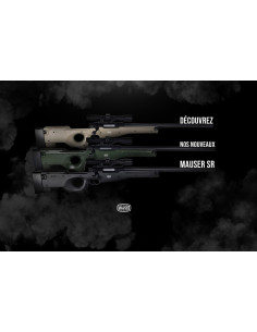 Sniper Bolt action Mauser L96 ABS in different colors