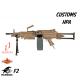 Custom by AG Machine gun FN M249 PARA TAN ABS/METAL