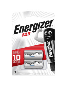 Set of 2 battery CR123a 3V Energizer Piles