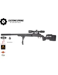 Customs by AG VSR-10 Gspec / MLC1 Black Airsoft Gun Mechanical AEG/AEP/HPA/GBB(R)
