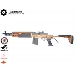 Customs by AG Assault Rifle M14 G&G HBA EBR Bronze + HPA F2 Polarstar