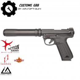 Customs by AG AAP01 Pistol Black + Silencer