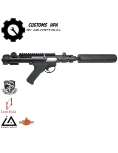 Custom By AG on a Submachine Gun Sterling MK7 HPA Black S&T Smart Team Mechanical AEG/AEP/HPA/GBB(R)