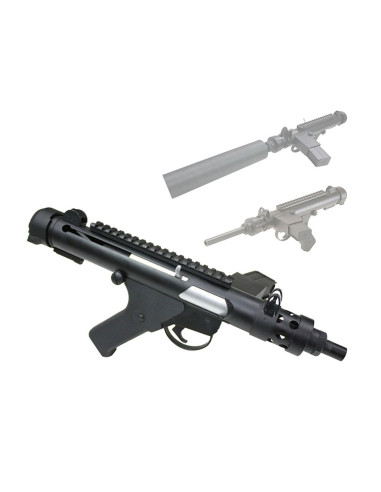Custom By AG Fusil mitrailleur Sterling MK7 HPA Noir S&T Smart Team Mecanique AEG/AEP/HPA/GBB(R)
