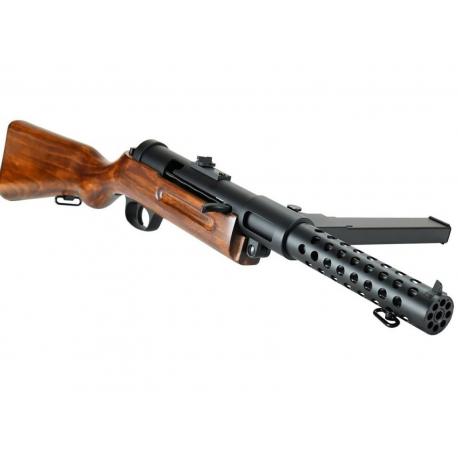 Machine Gun Bergmann MP18 SW21 Wood Metal AEG
