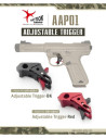 D&eacute;tente ajustable en aluminium pour AAP01 Action Army Pi&egrave;ces d'origine Action Army