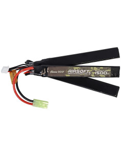 Gens ace Batterie Lipo 25C 1500mAh 3S1P 11.1V Nunchuck 3X avec connecteur Mini Tamiya