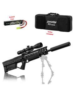 Pack Sniper PC1 Storm pneumatic Deluxe Black Storm Airsoft Pneumatic