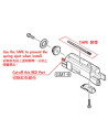 Airsoft-GunCulasse Aluminum pour MARUI HI-CAPA 4.3 No Marking RoseGuarderCulasse / Canon externe et pieces38023Culasse