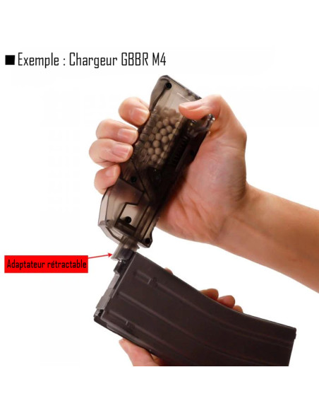 Chargeur Rapide de Billes BB Haute Vélocité LayLax [Satellite] Laylax Chargette rapide et Reservoir