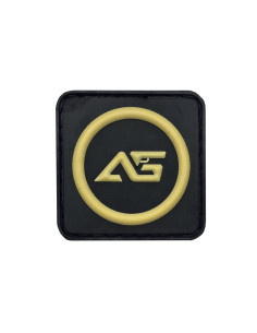 Patch Logo Airsoft Gun PVC 40mm x 40mm - Noir/Tan Airsoft Gun Patchs & ID