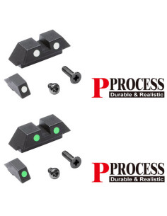 Steel Sight for MARUI G18C with Phosphorescent Point in Green or White Guarder Slide / Outer barrel and parts