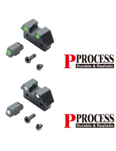 Steel Sight for MARUI G26 with Phosphorescent Point in Green or White Guarder Slide / Outer barrel and parts