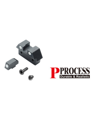 Visée en Acier pour MARUI G26 avec Point Phosphorescent Vert ou Blanc Guarder Culasse / Canon externe et pieces