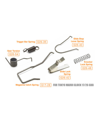 Airsoft-GunSet de Ressorts Renforcés pour MARUI G-SeriesGuarderpieces chassis39537Ressort