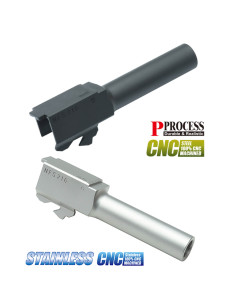 Stainless Outer Barrel for MARUI G26 (Silver or Black) Guarder Slide / Outer barrel and parts