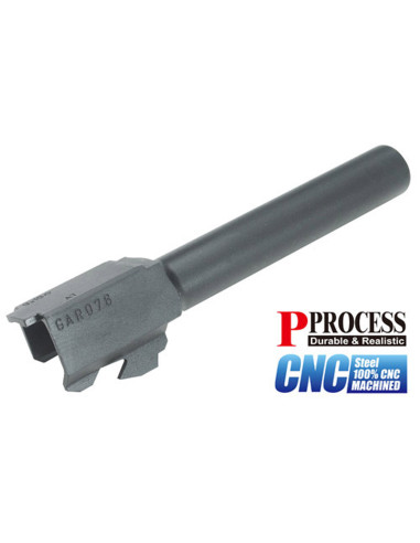 Canon externe en acier inoxydable pour MARUI G17 Gen3 (Argent ou Noir) Guarder Culasse / Canon externe et pieces