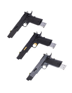 Redwings 1911 GBB OPEN CLASS Airsoft Pistol (Black/Grey or Black-Gold) Rossi GBB / GNB