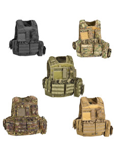 Set de Gilet Tactique DEFCON 5 - Système MOLLE, Protection Complète et Rapide Defcon 5 italy Gilets Tactiques et harnais