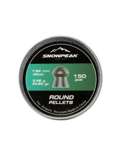 Plombs Airgun Snowpeak Round 7.62 mm 45.68 grains Snowpeak Plomb