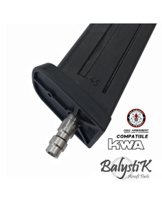 Valve HPA sans perçage Balystik GBB KWA G&G (US) Balystik Raccords et Valves HPA
