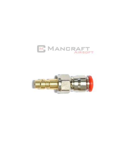 Raccord QD Mâle US pour tuyau 4mm – Compatibilité SDIK / PDIK ManCraft Raccords et Valves HPA