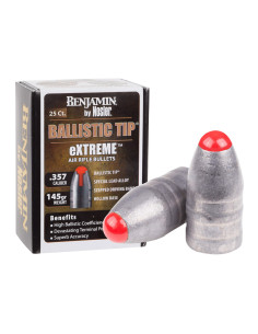 Nosler Ballistic Tip Pellets .357 - 145gr x25 for Bulldog Crosman Lead Pellet