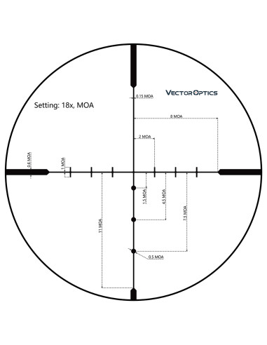 Matiz 6-18x44SFP - Lunette de visée SFP avec réticule BDC Vector Optics Lunette de visee