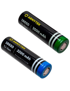 Armytek 18650 Li-Ion 3200mAh / 3500mAh Sans PCB Armytek Lipo & Li-ion