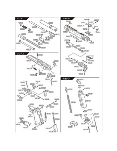 Genuine Spare Parts Tokyo Marui Hi Capa 5.1 Gold Match GBB - 0.7 -  
