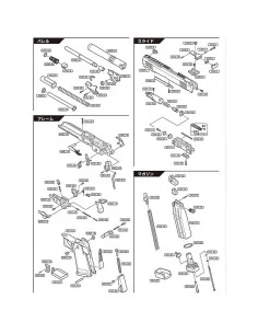 Genuine Spare Parts Tokyo Marui Hi Capa 5.1 Gold Match GBB - 0.7 -  