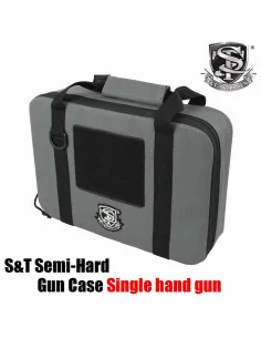 Grey semi rigid airsoft pistol case single - 35.99 - STGC02HSGR 