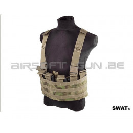 Swat front chest rig A-tacs Fg