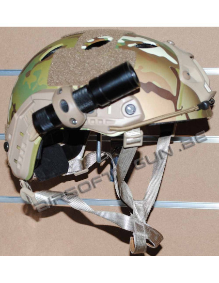 Adaptateur 20mm pour lampe ou laser sur casque avec rail noir ACM pieces et accessoires