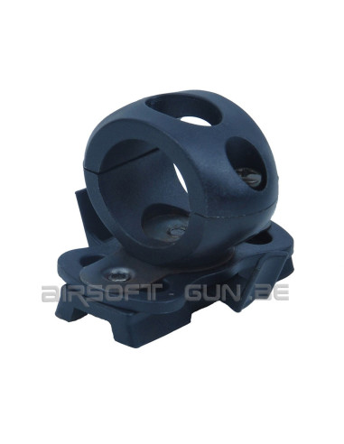 Adaptateur 20mm pour lampe ou laser sur casque avec rail noir ACM pieces et accessoires