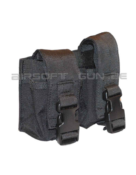 DOUBLE PORTE GRENADES A MAIN DEFCON5 NOIR Defcon 5 italy Poches & Porte-chargeurs