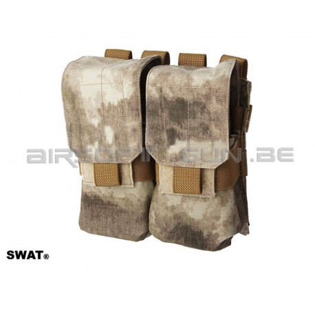 SWAT cordura double poche MOLLE M4 A-tacs