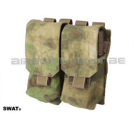SWAT cordura double poche MOLLE M4 A-tacs FG