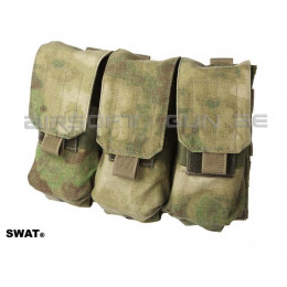 SWAT cordura triple poche MOLLE M4 A-tacs FG
