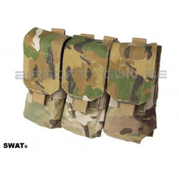 SWAT cordura triple poche MOLLE M4 Multicam ( new webbing )