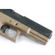 Guarder culasse aluminium ( desert storm ) pour Glock G17 Marui