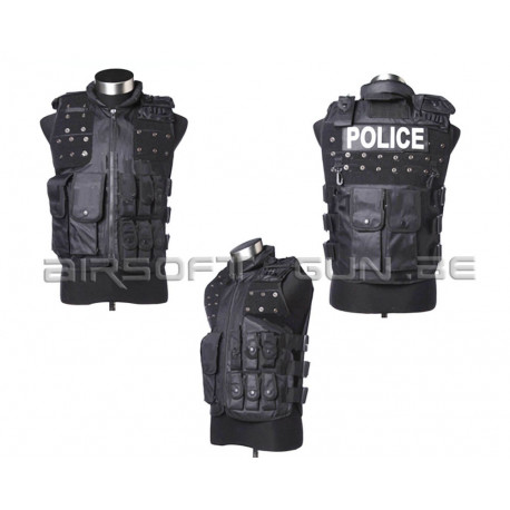 Gilet armor police noir