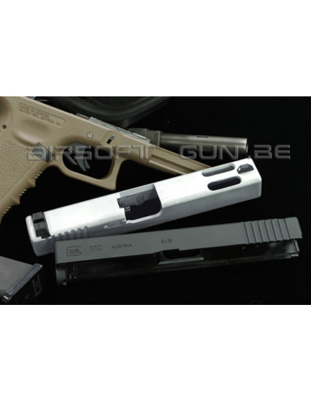 Guarder culasse aluminium silver pour Glock G17 Marui Guarder Culasse / Canon externe et pieces