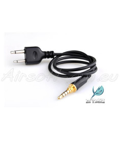 Z tactical connection cable for ZFBI hearing helmet Z Tactical Communications