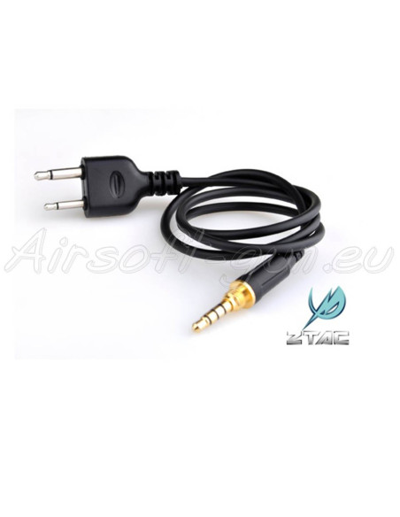 Z tactical câble de connection pour casque auditif ZFBI Z Tactical Communications