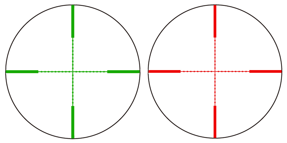 Red and Green reticle